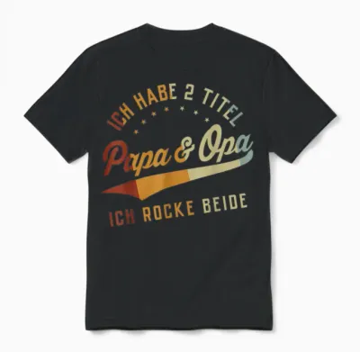 Opa Vatertagsgeschenk Ideen Papa Daddy Vatertag Vatertag Unisex T-Shirt - Black
