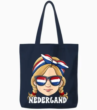Holland Niederlande Nederland Tote Bags - Navy