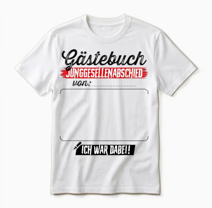 Junggesellenabschied Männer T-Shirt Bräutigam Poltern Jga Unisex T-Shirt in White