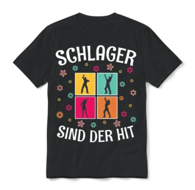 Folk Music Party Festival Outfit German Hits Unisex T-Shirt - Black