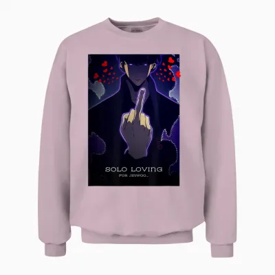 Solo Loveling - Anime-Inspiriertes T-Shirt Für Japanische Liebhaber Unisex Sweatshirt - Light Pink