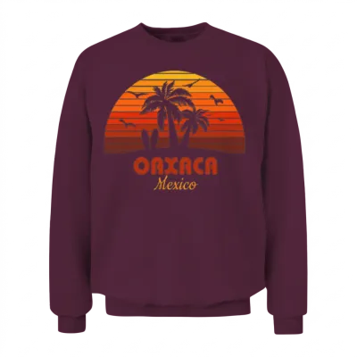 Cool Oaxaca Mexico Beach Sunset Souvenir Unisex Sweatshirt - Maroon