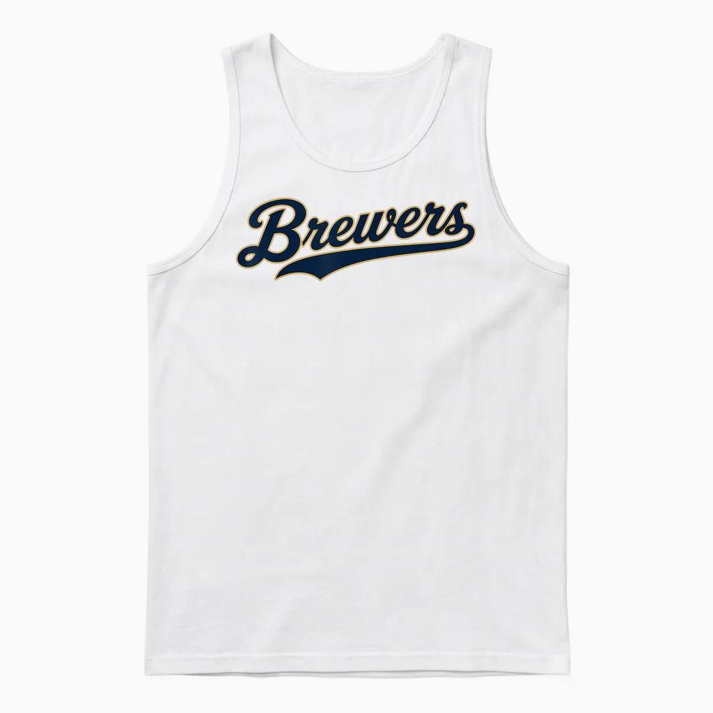 Vintage Brewers Retro Classic Gifts for Men Women Unisex Tank Top in White