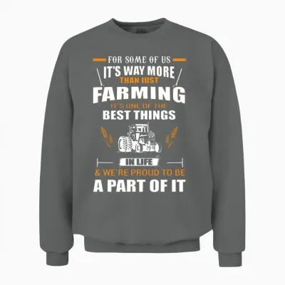 Farming, Farming Luscious, Farming Simulator, Farm Unisex Sweatshirt - Graphite Heather