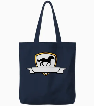 Banner Horse Coat Of Tote Bags - Navy