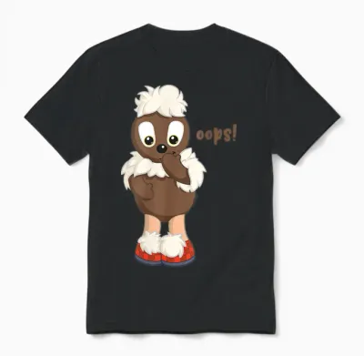 Pittiplatsch - Ooops! Unisex T-Shirt - Black