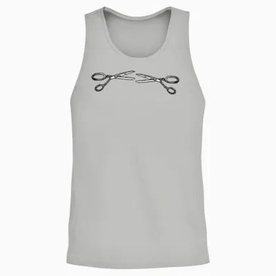 Damen Lesbische Schere Lgbtq Funny Pride Month Supporter Grafik Unisex Tank Top - Ash