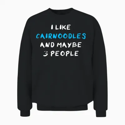 Cairnoodle Funny Unisex Sweatshirt - Black