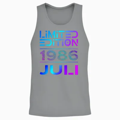 Limited Edition Juli 1986 Mann Frau 40. Geburtstag Unisex Tank Top - Sport Grey