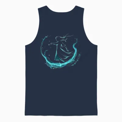 Zodiac Signs Series Unisex Tank Top - Navy