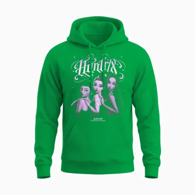 Kpop Demon Hunters Huntrix Gothic Officially Licensed Unisex Hoodie - Irish Green