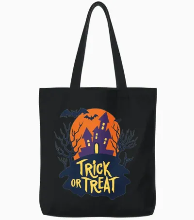 Plus Size Halloween Horror Tshirt Women Novelty Ho Tote Bags - Black