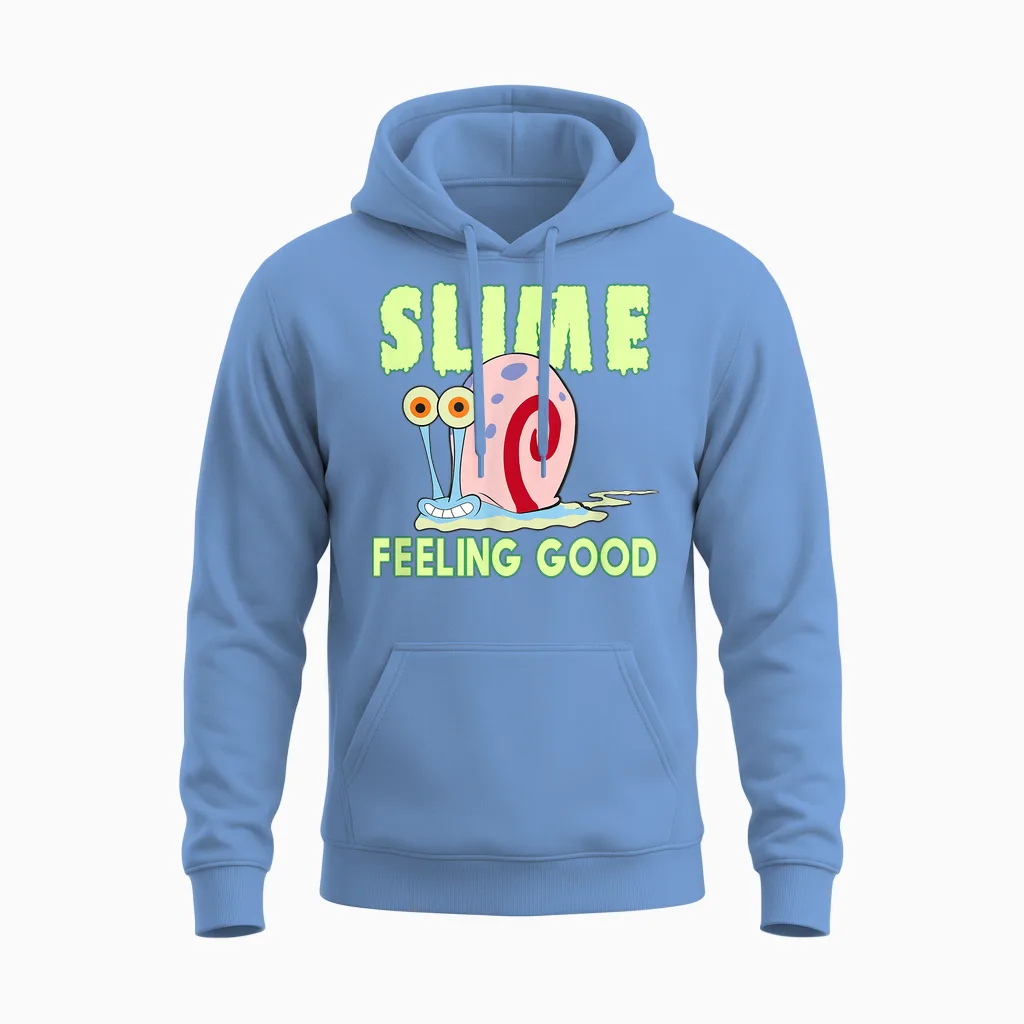 Gary the Snail - Slime Feeling Good Unisex Hoodie in Carolina Blue