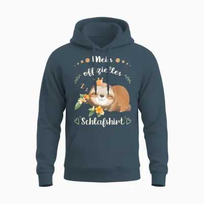 My Official Sleep Shirt Women's Sloth Pyjama Shirt T-Shirt, Black Unisex Hoodie - Dark Heather