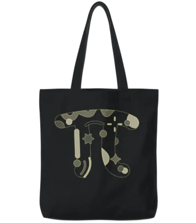 Happy Pi Day Design Ideas Tote Bags - Black