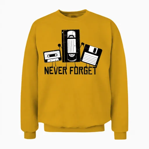 Never Forget 90s 90s Never Forget Gift Unisex Sweatshirt in Gold