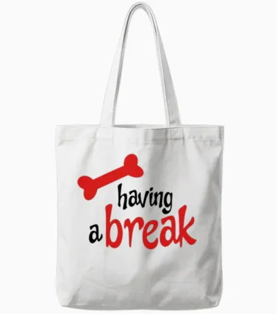 Dog Tote Bags - White