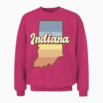 Indiana Retro Unisex Sweatshirt - Heliconia