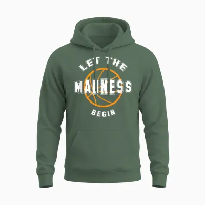 Let the Madness Begin Unisex Hoodie - Military Green