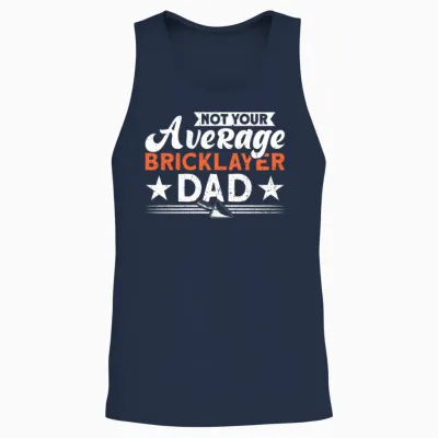 Bricklayer Brickmason Masonry Unisex Tank Top - Navy