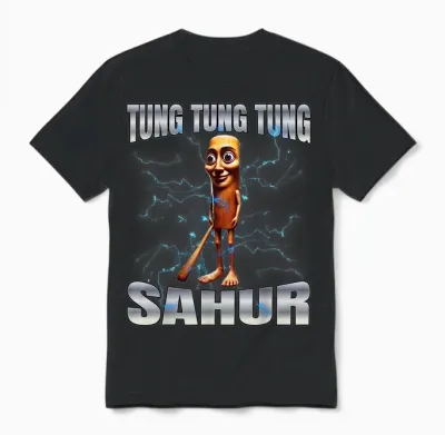 Tung Tung Tung Sahur Unisex T-Shirt - Black