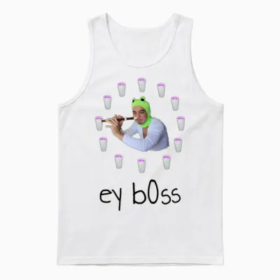 Filthy Frank Ey Boss Unisex Tank Top - White
