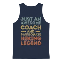 Coach Hiking Legend Retro & Outdoors Unisex Tank Top - Navy – 1