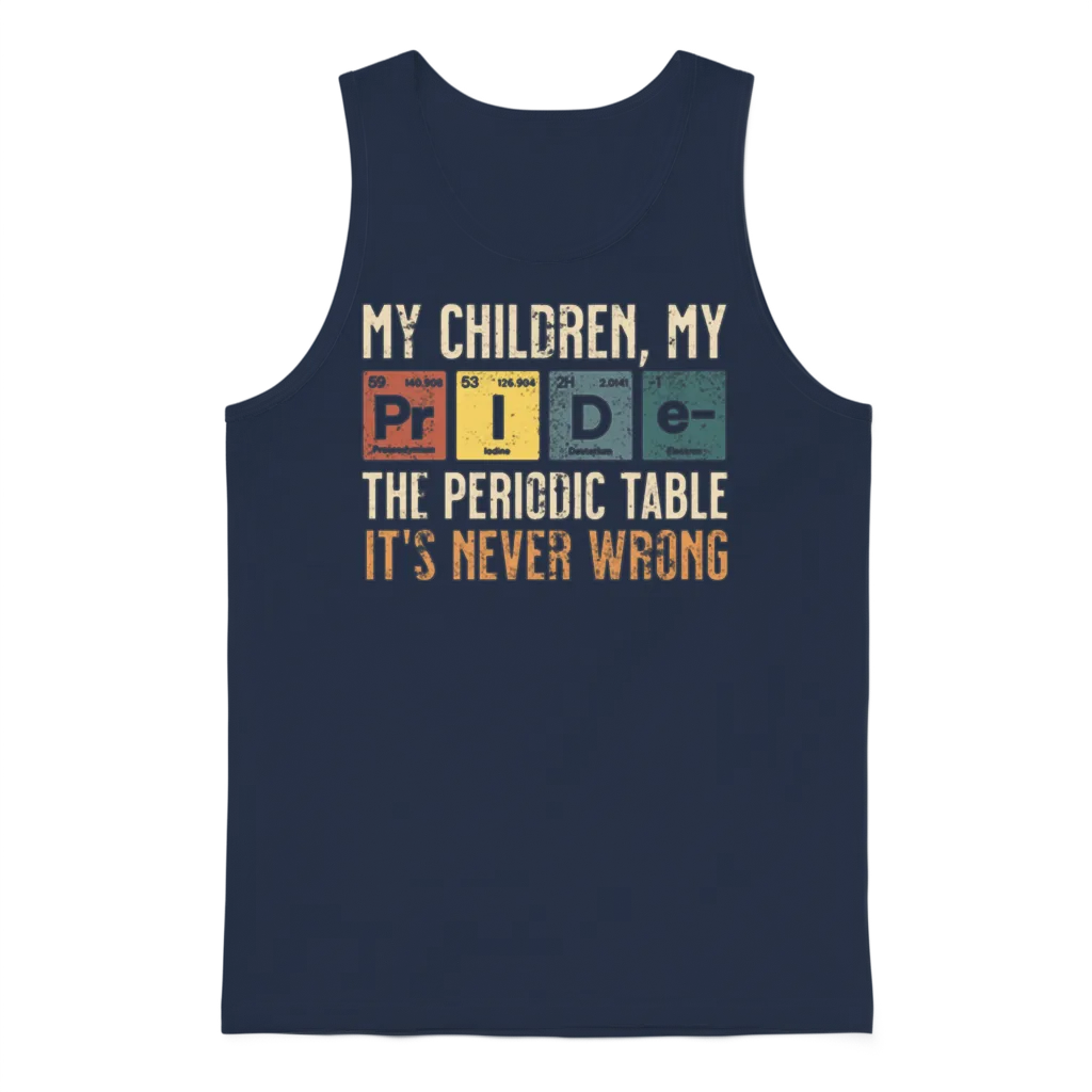 My Children My Pride Unisex Tank Top - Navy