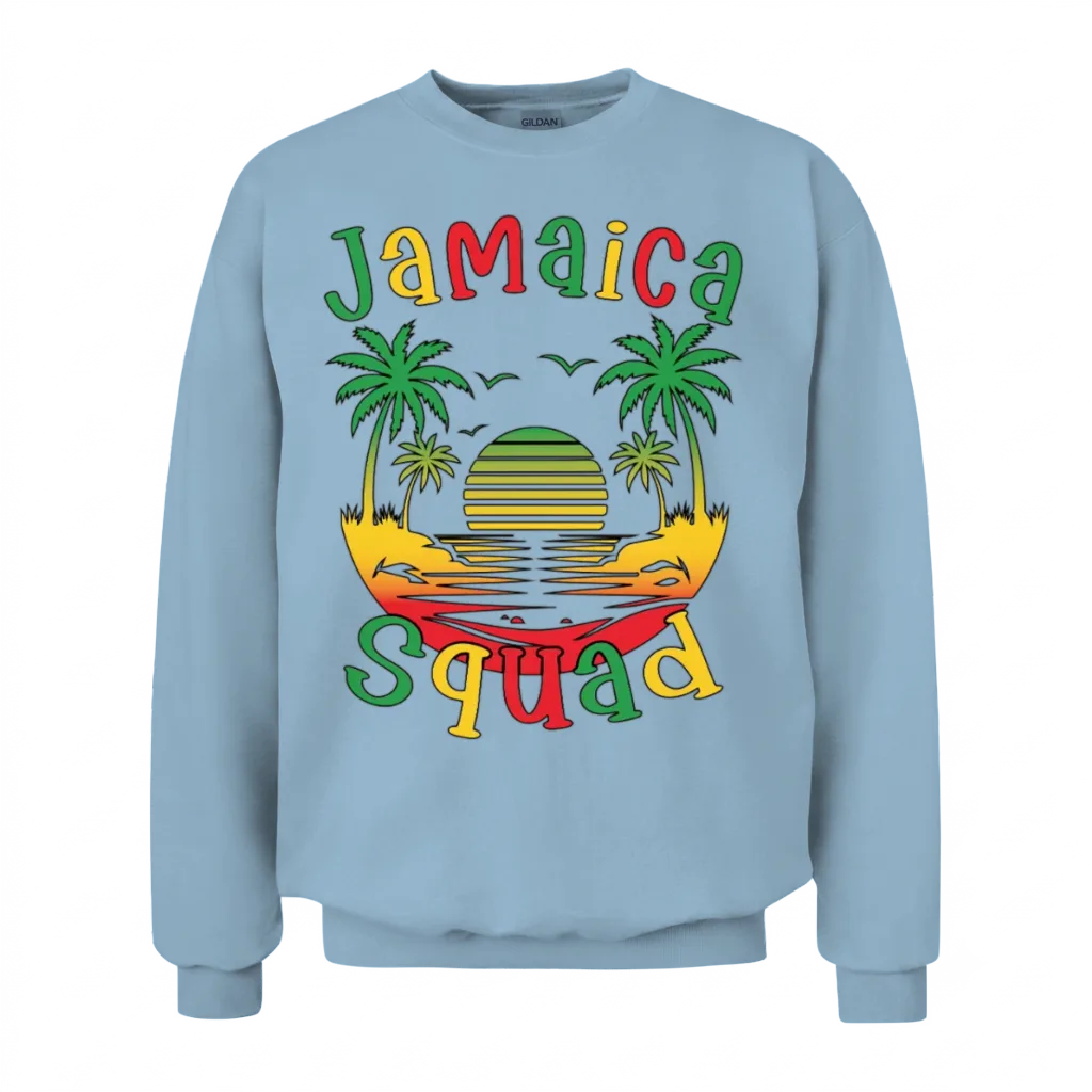 Jamaica Vacation Squad Trip Matching Family Reunio Unisex Sweatshirt - Light Blue