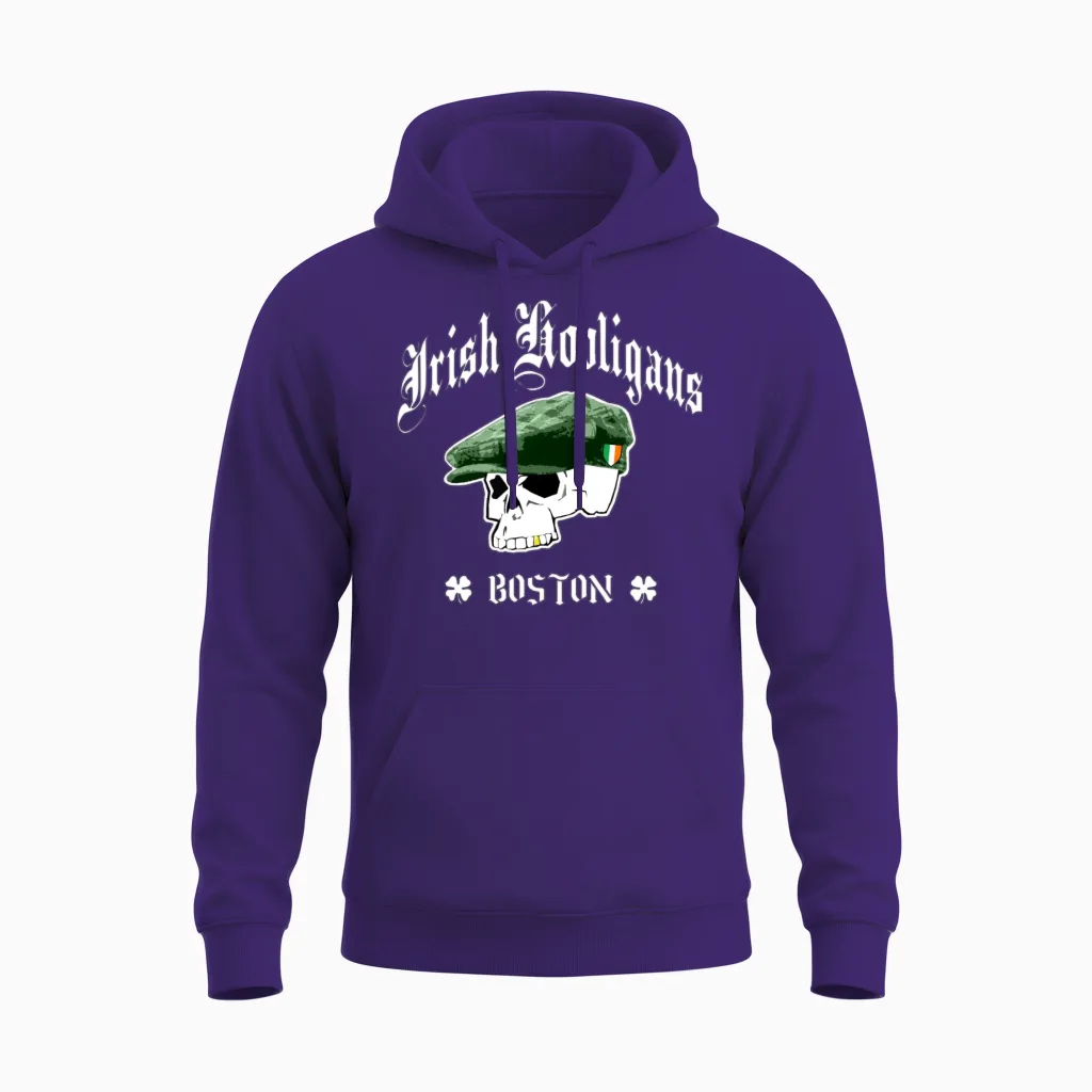 Irish Hooligans Boston Unisex Hoodie in Purple