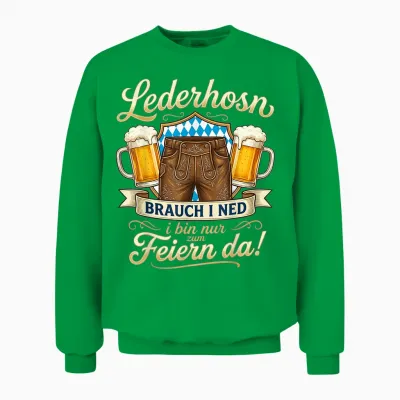 Trachtenshirt Herren Tracht Shirt Passend Für Oktoberfest Unisex Sweatshirt - Irish Green
