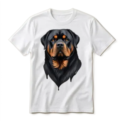 Rottweiler Dog Unisex T-Shirt - White