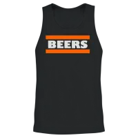 Beers Wine & Beer Unisex Tank Top - Black – 2