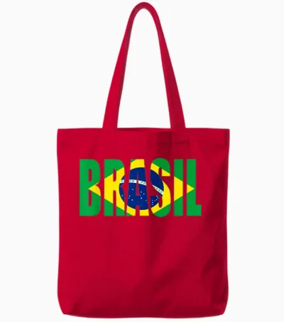 Brasilien Männer Frauen Kinder Kinder Brasilianische Bandeira Do Brasil Tote Bags - Red