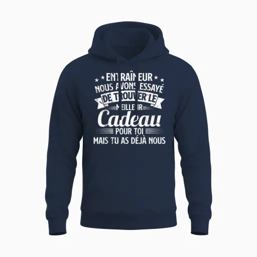Coach Coach You Already Have Us Funny Coach T-Shirt, Black, S Unisex Hoodie in Navy