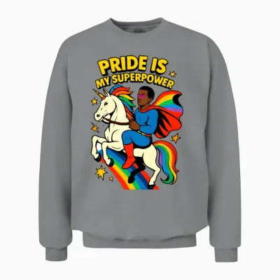 Pride Is My Superpower Unisex Sweatshirt - Sport Grey
