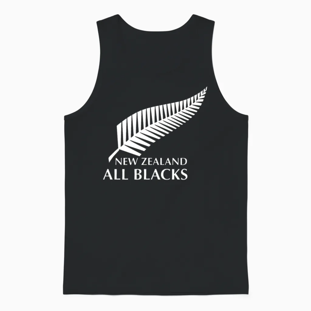 New Zealand All Blacks Unisex Tank Top in Black