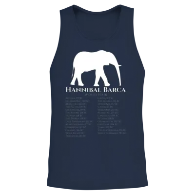 Hannibal Barca World Tour - Carthaginian Empire Unisex Tank Top - Navy
