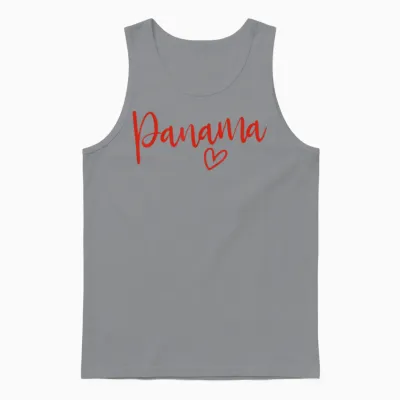 Panama Herz Damen Liebe Panama Unisex Tank Top - Sport Grey