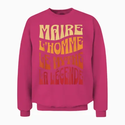 Mayor Man the Myth the Legend Gift Idea Member Town Hall Unisex Sweatshirt - Heliconia