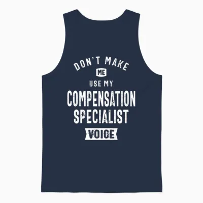 Compensation Specialist Job Occupation Unisex Tank Top - Navy