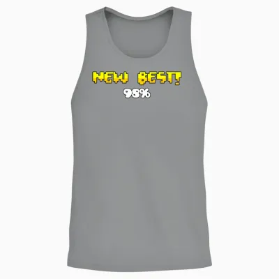 Geometry Dash Rage 98% Unisex Tank Top - Sport Grey
