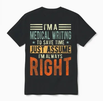 Medical Writing Unisex T-Shirt - Black