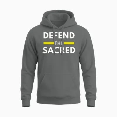 Defend the Sacred Unisex Hoodie - Graphite Heather