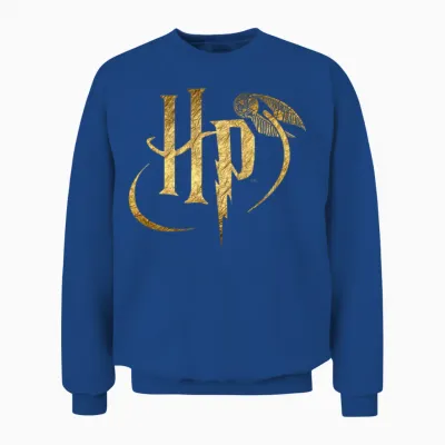 Harry Potter Logo Gold Unisex Sweatshirt - Royal