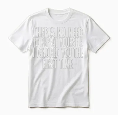 Funny T Unisex T-Shirt - White