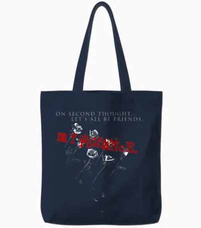 My Chemical Romance Let's All Be Friends Tote Bags - Navy