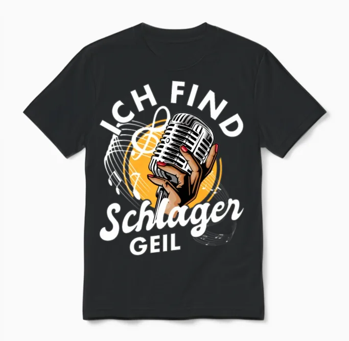 Folk Music Party Festival Outfit German Hits Unisex T-Shirt in Black