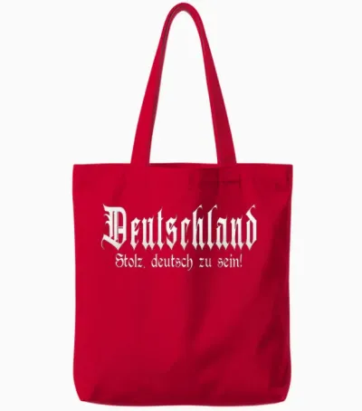 "stolz, Deutsch Zu Sein", Patriot, Deutschland Tote Bags - Red