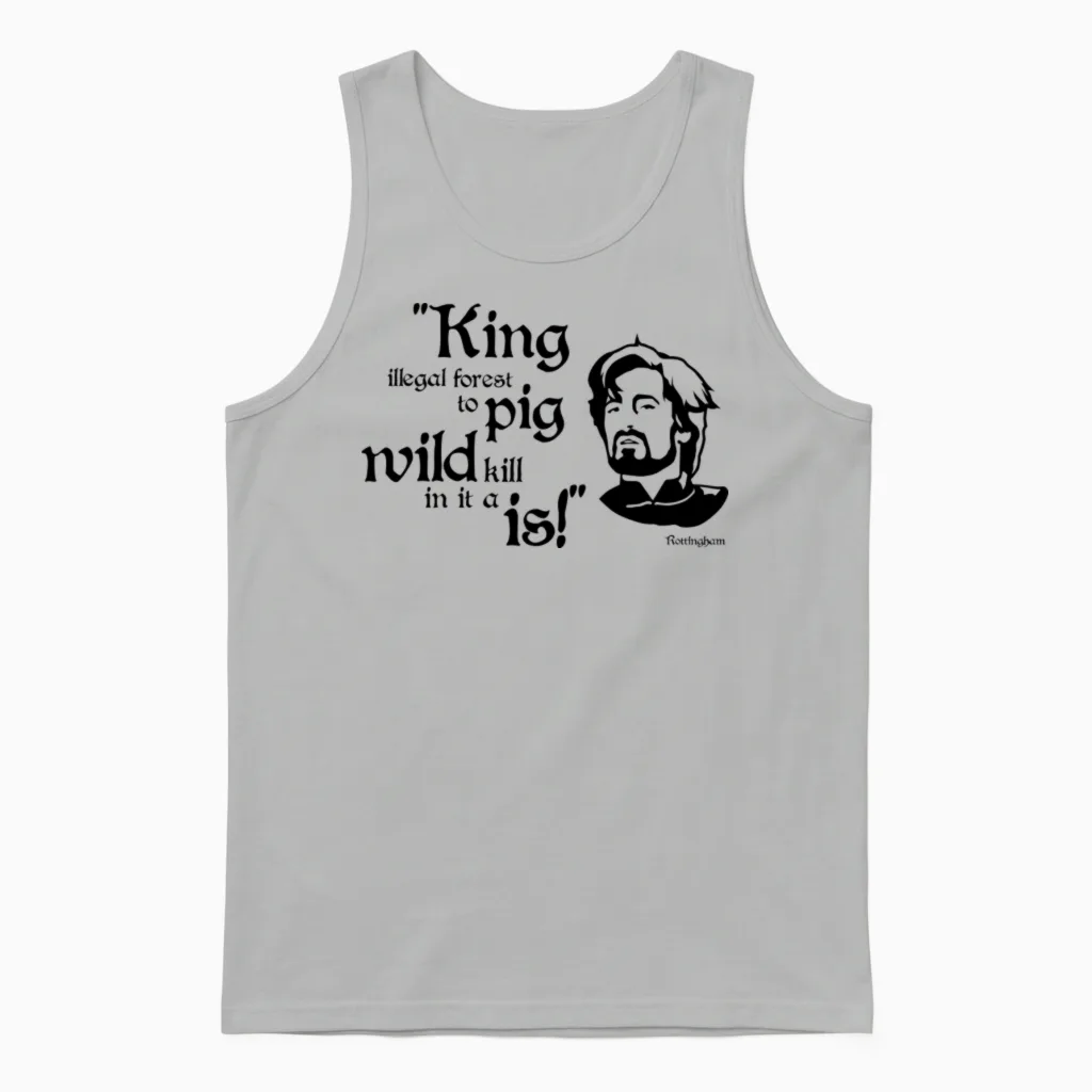 Sheriff of Rottingham β Robin Hood Men in Tights Unisex Tank Top in Ash